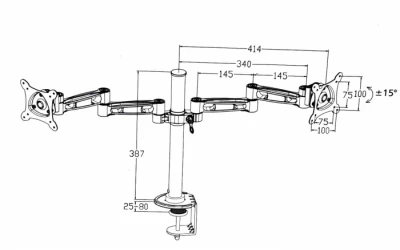 NATIVA SOPORTE UNIVERSAL TELEVISIÓN / MONITOR  13-27 NS-2950-02 World Shop