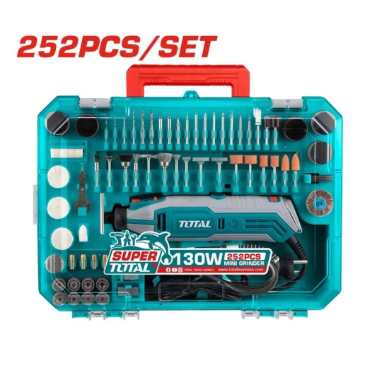 TOTAL MINI RECTIFICADOR 130W 252PCS TG5133261 World Shop