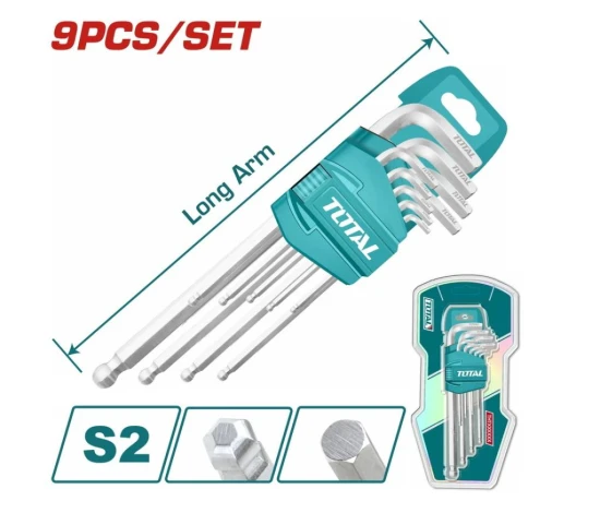 TOTAL LLAVES HEXAGONALES 9PCS THT106291 World Shop