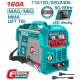 TOTAL MÁQUINA DE SOLDAR MAG/MIG /MMA /TIG 160A  TMGT16058 World Shop