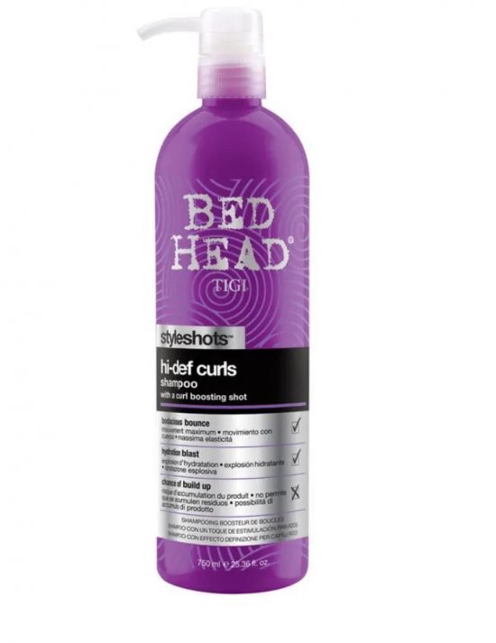 BED HEAD SHAMPOO HI-DEF CURLS 750ML World Shop