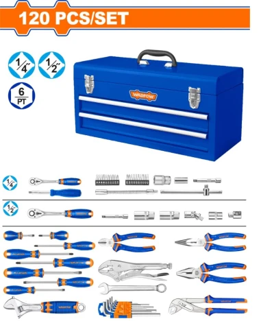 WADFOW CAJA DE HERRAMIENTAS METALICA 120PCS  WHS3120 World Shop