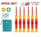 TOTAL JUEGO DE DESTORNILLADORES DE PRECISION AISLADOS 6PCS  THKIPSD0601 World Shop