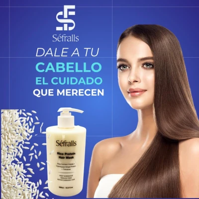 MASCARA SÉFRALLS DE ARROZ PARA CABELLO  500ML World Shop MASCARA SÉFRALLS DE ARROZ PARA CABELLO  500ML World Shop
