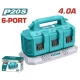 TOTAL CARGADOR 20V 4A  DE 6 PUERTOS TFCLI2064 World Shop