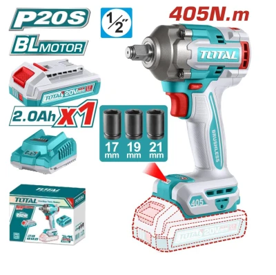 TOTAL LLAVE DE IMPACTO 20V  405NM  TIWLI20455 World Shop