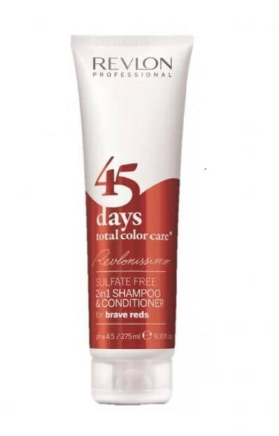 REVLON SHAMPOO 45 DAYS BRAVE RED 275ML World Shop