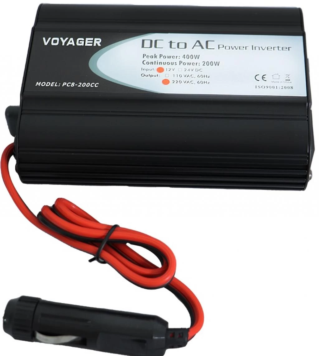 VOYAGER INVERSOR 12V-220V PC8-200CC 200W