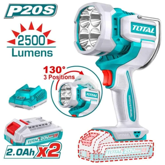 TOTAL LÁMPARA DE TRABAJO PÓRTATIL 20V  22.5 W UTWLI20887 World Shop