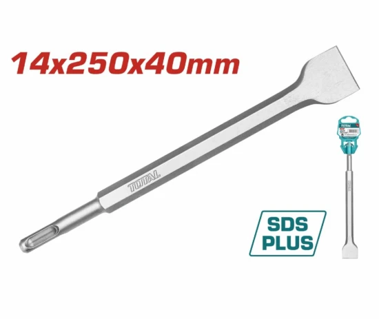 TOTAL  CINCEL PLANO SDS PLUS TAC15121412 14X40X250MM  World Shop