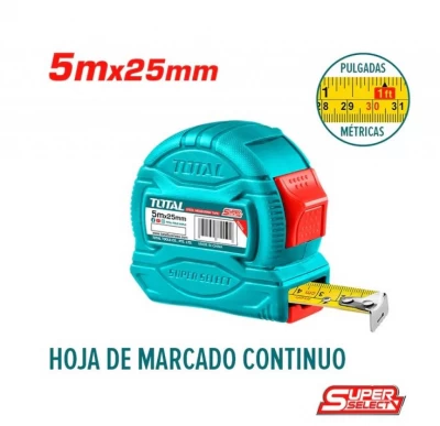 TOTAL CINTA METRICA  TMT34525  5 METROS World Shop