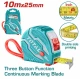 TOTAL  CINTA METRICA  TMT126101 10MX25MM World Shop