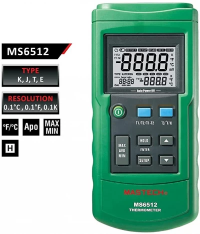 MASTECH TERMOMETRO DIGITAL MS6512  -200 ^ 1372 World Shop