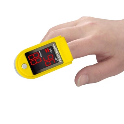 MORE FITNESS OXIMETRO MF-415 AMARILLO  World Shop