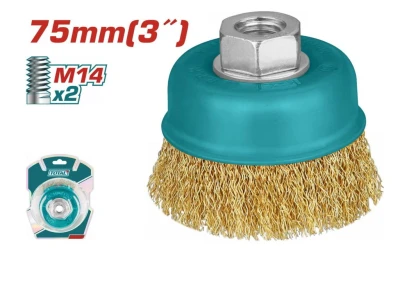 TOTAL CEPILLO  COPA  ALAMBRE TAC31031 75MM M14 World Shop
