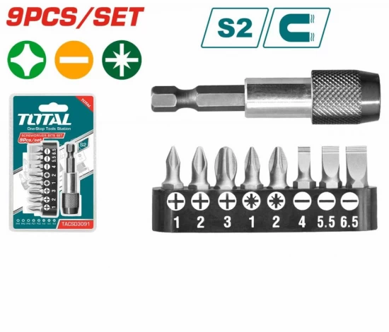 TOTAL PUNTAS BITS PARA LLAVE DE IMPACTO   TACSD3091  World Shop