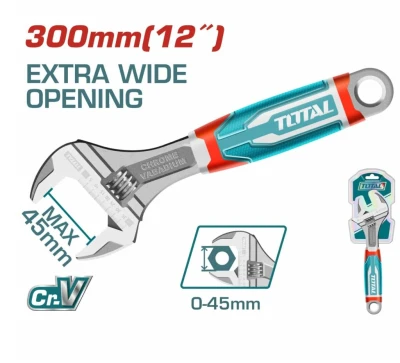 TOTAL LLAVE AJUSTABLE  300MM  12 THT101126 World Shop