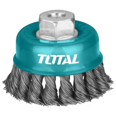 TOTAL CEPILLO DE ALAMBRE PARA AMOLADORA  TAC32041 100MM  M14 World Shop