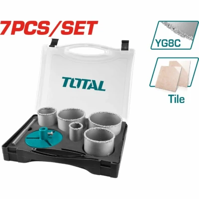 TOTAL SIERRAS COPA METAL Y CERÁMICAS  7PCS   TACSH2071   World Shop