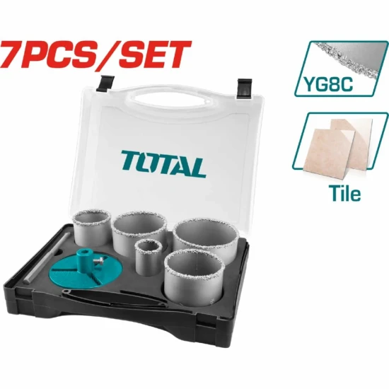 TOTAL SIERRAS COPA METAL Y CERÁMICAS  7PCS   TACSH2071   World Shop