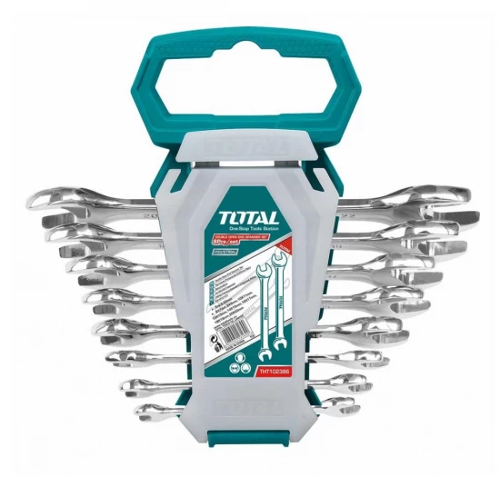 TOTAL KIT LLAVE COMBINADA  THT102386 8PZS World Shop