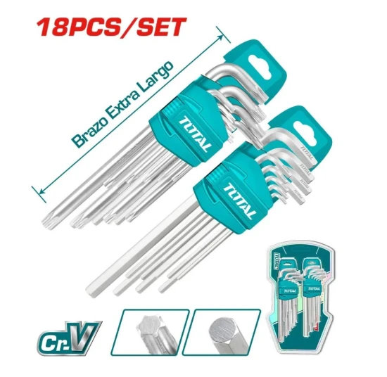 TOTAL KIT LLAVE ALLEN /ESTRELLA  18PCS THT106KT0181 World Shop