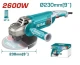 TOTAL  AMOLADORA ANGULAR  TG1262306  9 2600W World Shop