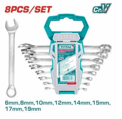 TOTAL KIT LLAVE COMBINADA  THT102286 8PCS World Shop