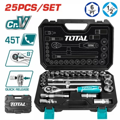 TOTAL KIT HERRAMIENTA THT121251 25PCS 1/2 World Shop