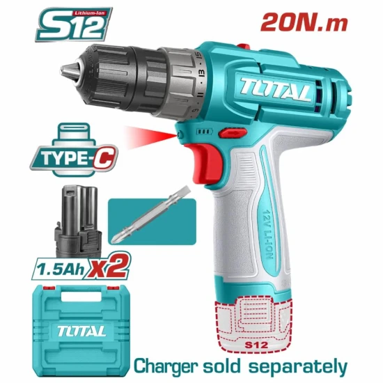 TOTAL TALADRO  12V TDLI12206  2 VELOCIDADES World Shop