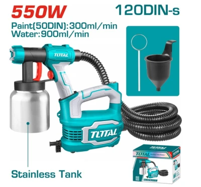 TOTAL PISTOLA DE PINTURA  500W 800ML 2.0M  TT5006-2  World Shop