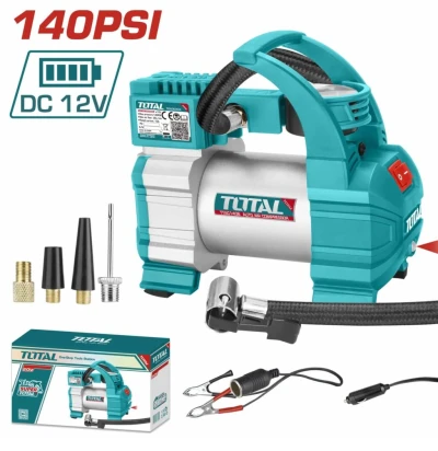 TOTAL COMPRESOR DE AIRE TTAC1406 12V  140PSI World Shop