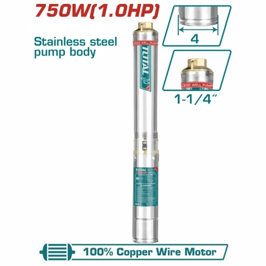 TOTAL BOMBA DE AGUA PO TWP57501 1HP 750W 80M World Shop