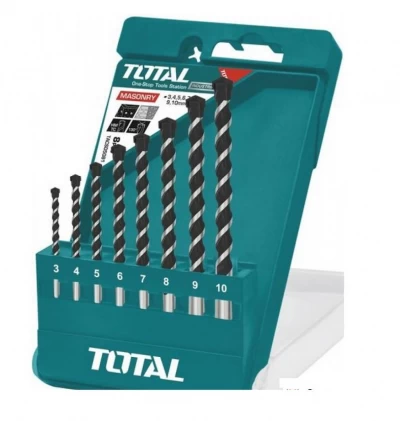 TOTAL KIT DE MECHAS PARA CONCRETO TACSD5081 8PC World Shop