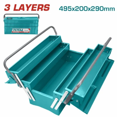 TOTAL CAJA DE HERRAMIENTAS METALICA  THT10701  World Shop