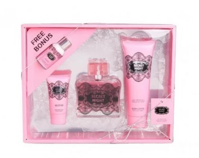 LOVALI KIT PERFUME FEMENINO SECRET NIGTH 3PCS 15029 World Shop