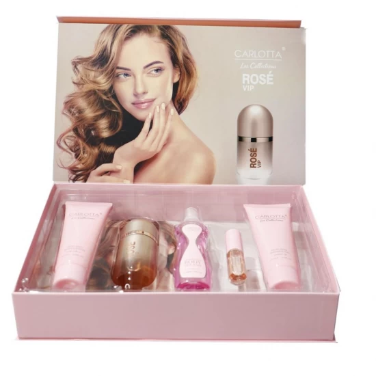 CARLOTTA KIT PERFUME FEMENINO ROSE VIP 5PCS 832400 World Shop