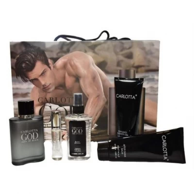 CARLOTTA KIT PERFUME MASCULINO AQUA OF BLACK 5PCS  835380 World Shop