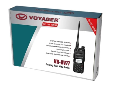 VOYAGER  RADIO  PORTATIL VHF/UHF 5W  VR-UV77 World Shop