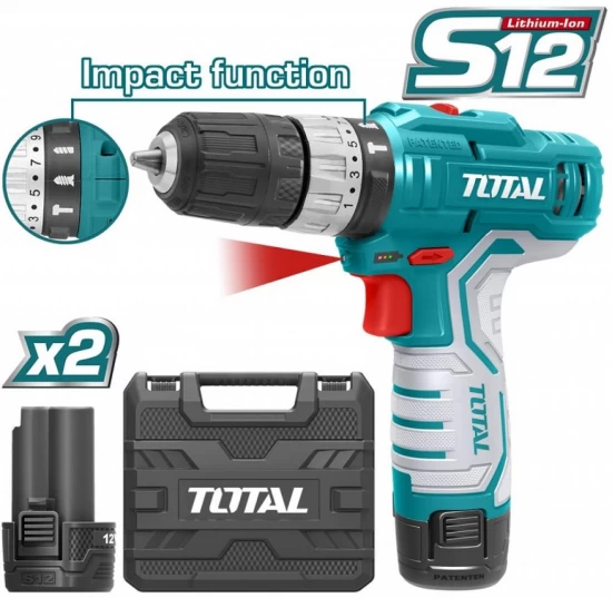 TOTAL ATORNILLADOR TIDLI1232 12V IMPACTO World Shop