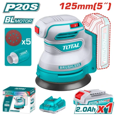 TOTAL LIJADORA ROTO ORBITAL 5 20V TROSLI20021 World Shop