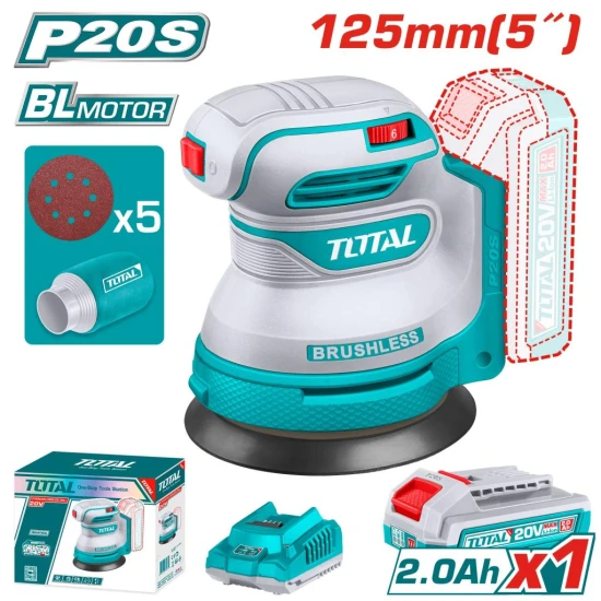 TOTAL LIJADORA ROTO ORBITAL 5 20V TROSLI20021 World Shop