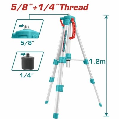 TOTAL NIVEL LASER  TRIPODE DE ALUMINIO 1.2M  TLLT01152 World Shop