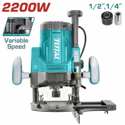 TOTAL FRESADORA TR111226 2200W ROTEADOR INDUSTRIAL. World Shop