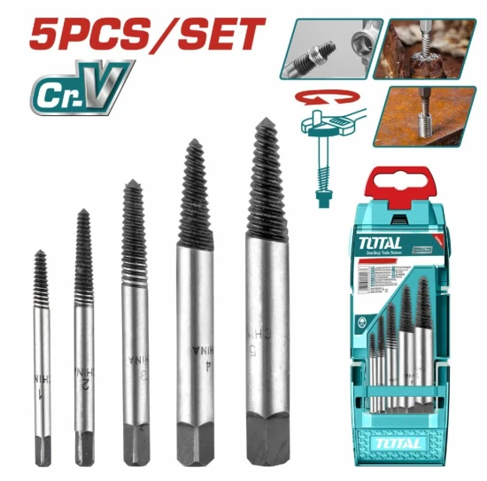 TOTAL  MECHA KIT EXTRACTOR DE TORNILLOS 5PCS  TACSE0056  World Shop