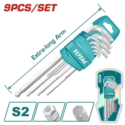 TOTAL KIT LLAVE ALLEN HEXAGONALES   THT106292 World Shop
