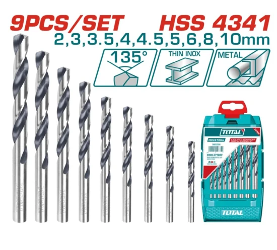 TOTAL KIT DE MECHA PARA METAL TACSD0095 9PCS World Shop