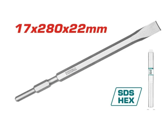 TOTAL CINCEL PLANO SDS HEX TAC153172 17X280X22MM  World Shop