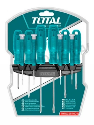 TOTAL KIT DE DESTORNILLADORES  10 PZ  THTDC251001 World Shop