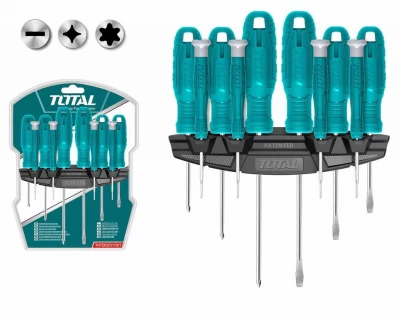 TOTAL KIT DE DESTORNILLADORES  10 PZ  THTDC251001 World Shop